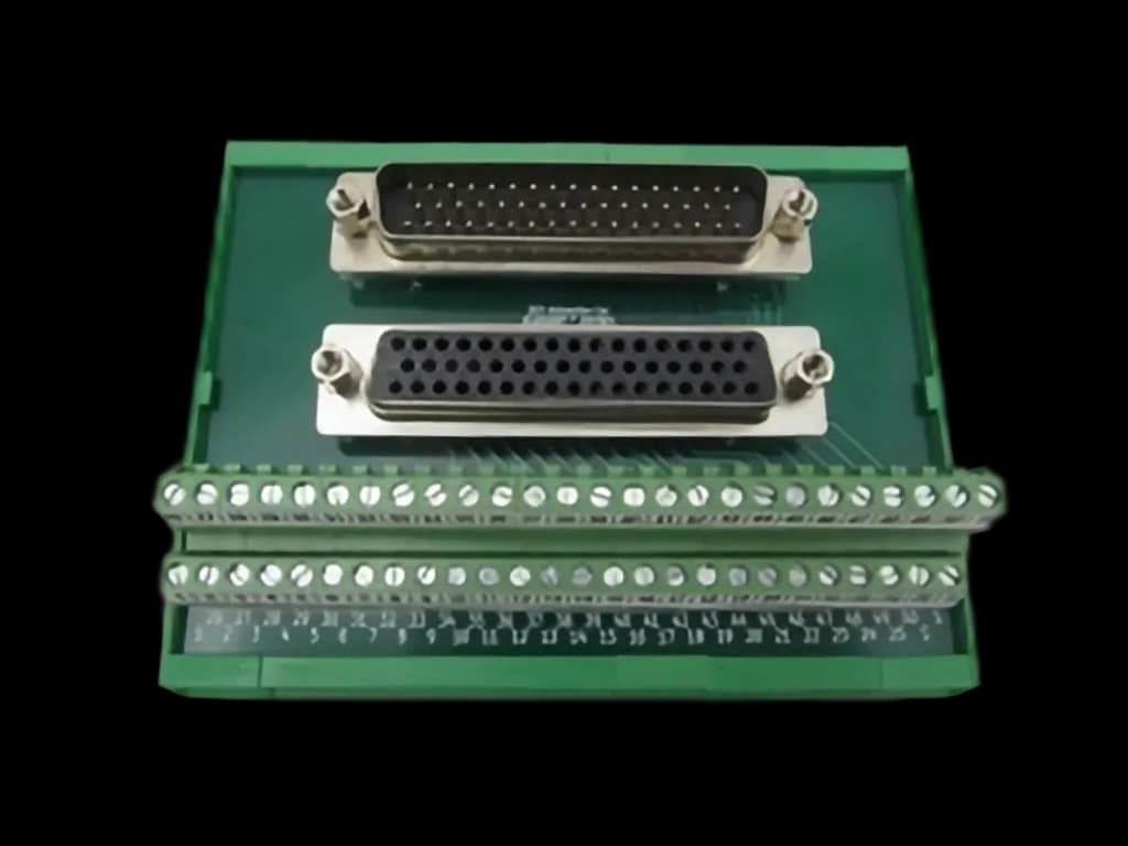 Break-out module 50-pin D-Sub connector on screw terminals