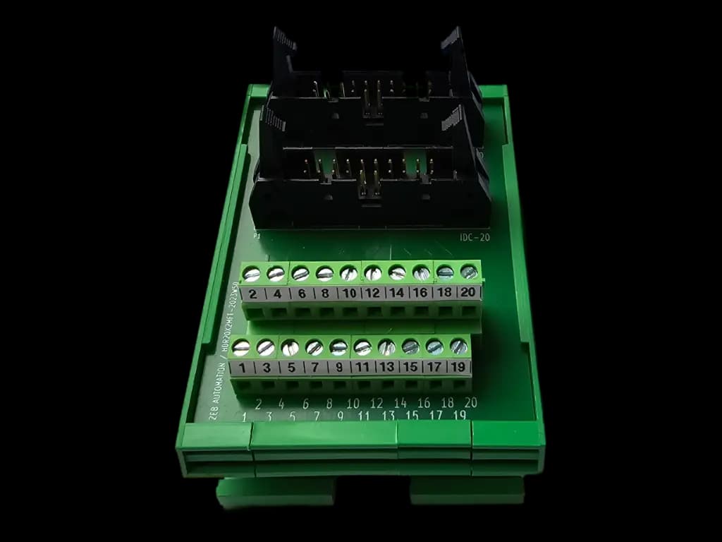 Break-out module 20-pin header connector on screw terminals